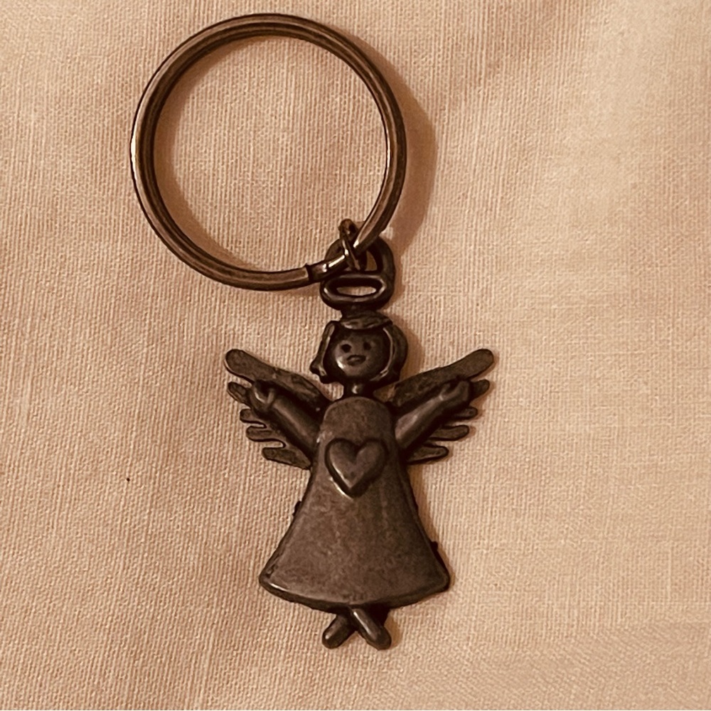 NWT Metal Angel Key Ring